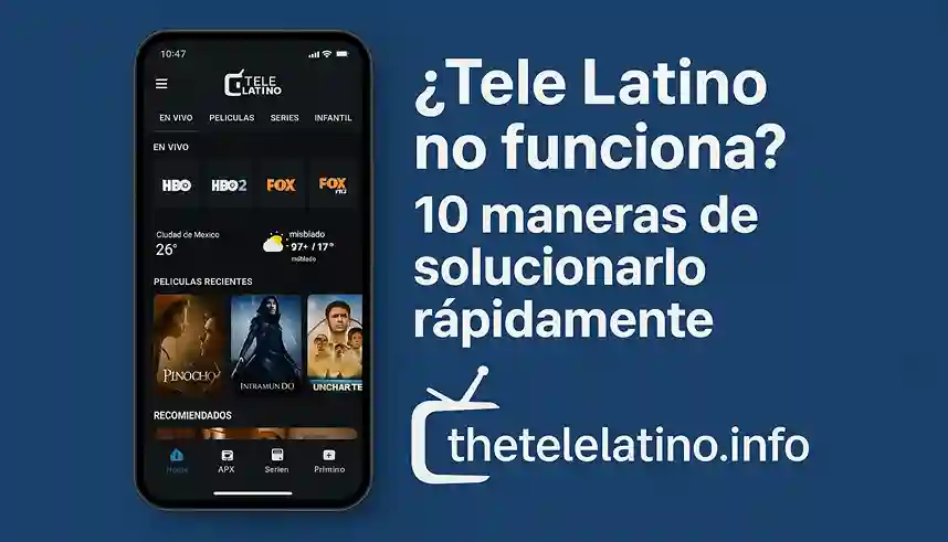 ¿Tele Latino no funciona? 10 maneras de solucionarlo rápidamente